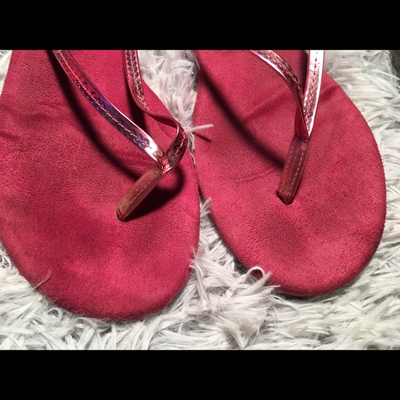 Express Pink Sequins Flip Flops Size Women’s 10 - Picture 3 of 6